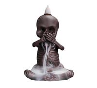 Backflow Incense Holder - Skull Backflow Cone Incense Holder Burner - Aromatherapy Waterfall Home Decor, Help Relax Mood, Create Comfortable Atmosphere
