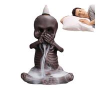Backflow Incense Holder | Skull Backflow Cone Incense Holder Burner, Aromatherapy Waterfall Home Decor, Helps Relax the Mood, Creates a Pleasant Atmosphere