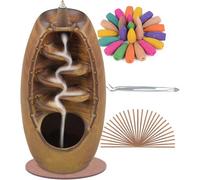 Backflow Incense Holder Waterfall Burner Ceramic Aromatherapy