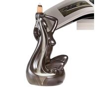 Backflow Incense Holder, Waterfall Incense Holder - Elegant Body Shape Ceramic Incense Aromatherapy Burner, Home Display Decoration, Art Decor