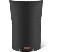 Backflow Insulated Cover, Outdoor Pipe Covers Winter Freeze Protection, Insulation Cover Pouch for Water Sprinkler Valve Box,Meter or Controller Backflow Preventers (Black 24" W x 36" H)