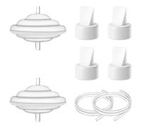 Backflow Protector 2PCS Tubing 2PCS and Duckbill Valves 4PCS Replacement Pump Part Compatible with Spectra S1 S2 9 Plus,Replace for Original Spectra Pump Parts