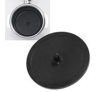 Backflush Blind Filter, Coffee Cleaning Disc Rubber Backflush Disk Insert for Barista Coffee Machines Compatible with Cleaning Tablets 50mm Black