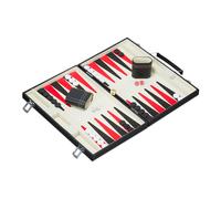 Backgammon case Leather Board Game Portable 1.1 kg Backgammon Set Compact