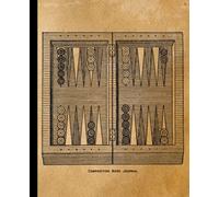 Backgammon Composition Book Journal: 200 Pages, College Ruled, Lined Notebook for Journaling, Writing, Recording Games