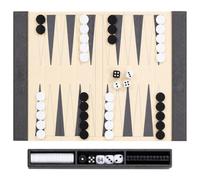 Backgammon Game Set Classic Backgammon Set for Strategy Lovers | Travel Backgammon 36 x 27 cm Back Gammon Game Made of Solid Wood Portable and Durable for Family Travel