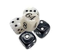 Backgammon Set - Acrylic Dice Set With Doubling Cube | Classic Board Game Dice Combo With Storage Bag | Tabletop Family Game Accessories For Travel, Camping, Parties
