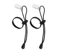 Background Clips - 20 cm Zinc Alloy, Pack of 2 Background Clips with Stretchy Cords, Trouser Adjustment Tool, Multi-Purpose Tensioner, Tablecloth Fixer | For Travel, Home, Dating, Commuting, Stud