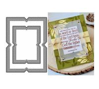 Background Die Cuts for Card Making, Square Metal Cutting Dies for Paper Scrapbooking, DIY Stencils for Album Party Wedding Festivals Decoration