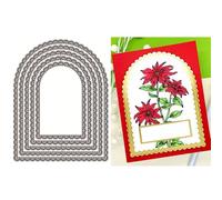 Background Label Die Cuts for Card Making, Oval Lace Metal Cutting Dies for Paper Scrapbooking, DIY Stencils for Album Party Wedding Festivals Decoration