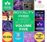 Background Music CD Bundle Vol 5, 10 Discs from Lounge to Classical - Royalty Free, PRS PPL Licence Free