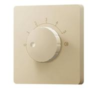 Background music volume controller switch with constant voltage under 20W, 5 level tuning, lossless sound, and flame retardant PC construction for audio and safety (Gold to 20W voltage)