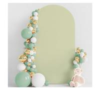 Background Pink Arch 2-Sided Fit Solid Color Round Top Birthday Wedding Events Party Backdrop Decor Photo For Wedding Party Birthday Decoration(8,1.65x4ft(50x120cm))