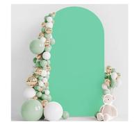 Background Pink Arch 2-Sided Fit Solid Color Round Top Birthday Wedding Events Party Backdrop Decor Photo For Wedding Party Birthday Decoration(7,2.6x6ft(80x180cm))