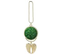 Background St Patrick's Day Glitter Car Pendant, Rear View Mirror Hanging Ornament, Auto Decor for Rearview Mirror, Keychain Golden-Style