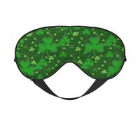 Background st Patrick's Day Glitter Print Eye Mask Comfortable Eye Shade for Night Sleep Naps Home Travel Use