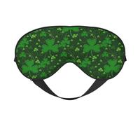 Background St Patrick's Day Glitter Sleep Eye Mas Updated Design Light Blocking Night Eye Blinder Men Women Shift Work Travel