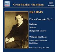 Backhaus:Bohm - BRAHMS: Piano Concerto No. 2 / Waltzes, Op. 39