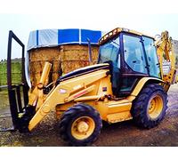 Backhoe on the Farm for Kids
