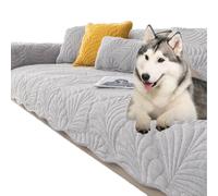 Backing And Armrest Sold Separately Furniture Protective Cover Backrest Couch Slipcover Pet Anti-slip Sectional Sofa Throw Cover Pad For Our Sectional Couch,A Bench And A Chair 27.5*47in lightgray