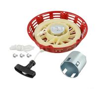 Backlash Starter Pull Starter Replacement Component for Honda For GX610 Engines Compatible with Generators Lawn Mowers Includes Rope Handle and Screws
