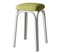 Backless Bar Stool Stackable Cushioned Padded Chair for Indoor Outdoor Kitchen or Rec Room