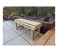 Backless Garden Bench by Churnet Valley - 2 Seats - AC10