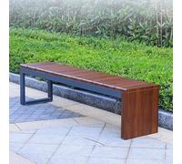 Backless Outdoor Garden BenchHeavyDuty Park Chair with Double Layer Steel Legs Ideal for Balcony Lawn Porch and Patio Supports 500kg Weight Capacity