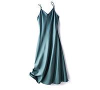 Backless Slip Sexy Long Dress Women Summer 2023 Solid Satin High Waist Evening Dress A Line Party Formal Occasion Dresses Green