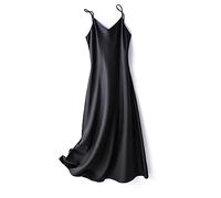 Backless Slip Sexy Long Dress Women Summer 2023 Solid Satin High Waist Evening Dress A Line Party Formal Occasion Dresses Black