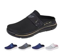 Backless Trainers Womens UK Arch Support Orthopedic Slippers Lightweight Non Slip Sneaker Ladies Achilles Tendonitis Support Walking Shoes Comfortable Breathable Slippers Shoes Indoor Outdoor Black