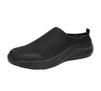 Backless Walking Shoes,Backless Mules Mens,Slingback Slip On Mesh Stretch Trainers,Casual,Lightweight,Breathable,Non Slip,Soft,for Shopping,Work and Other Occasions Black