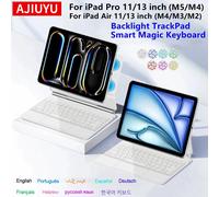 Backlight Magic Keyboard for iPad Pro 11 13 M5 2025 Case for iPad Air 11 13 Inch 2026 M4 M3 M2 Case Pro 13 11 M4 Smart Cover iPad Air 13 M3 2025 Black Russian