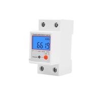 Backlight Single Phase 230V 5 A Digital Wattemeter Din Rail Electric Power Meter Voltmeter Ammeter with Reset Function