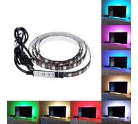 Backlight USB LED Light, 2m(6.56 Feet) 60 LEDs Computer Monitor Decor Strip/Waterproof 5050 Multicolor RGB Controller Mini Cable Kit for Background Lighting TV/PC/Laptop
