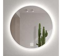 Backlit Bathroom Vanity Mirror with Touch Sensor Control 3Color Dimming Waterproof WallMounted Makeup Mirror Aluminum Alloy eIdeal forHomes