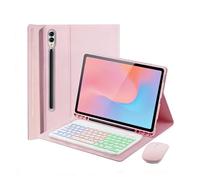 Backlit Keyboard and Mouse Case for Samsung Galaxy Tab S10 Ultra/S9 Ultra/S8 Ultra 14.6-inch, Magnetic Detachable,Wireless Bluetooth British Layout