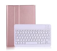 Backlit Keyboard Case for Samsung Galaxy Tab S6 Lite 2024/2020/2022, with Magnetic Wireless Keyboard S Pen Holder for Model SM-P620/P625/P610/P613/P615/P619 (Rose Golden)