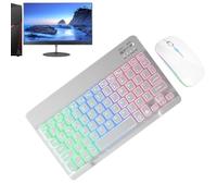 Backlit Keyboard Set - Compatible Wireless Connection, 2 Stage Light Mode, with a Silent with Colorful LED | Keyboard For, Laptop and Smartphone Suitable for the S