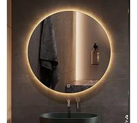 Backlit LED Bathroom Mirror 600x600mm 500x500mm 400x400mmWall Mounted EnergySaving Cool White & Warm Light AntiFog IP44 Rated Perfect for Bedrooms & Bathrooms