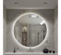 Backlit LED Bathroom Mirror600x600mm 500x500mm 400x400mm Wall Mounted with EnergySaving Cool White Lights IP44 Rated 3 Color Light + AntiFog for Bedrooms & Bathrooms