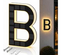 Backlit LED House Numbers,Solar Modern Lighted House Number