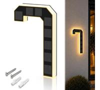Backlit LED House Numbers,Solar Modern Lighted House Number