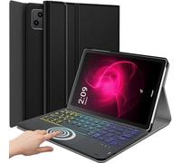 Backlit Touchpad Keyboard Case for T-Mobile Revvl Tab 5G Tablet 10.36 Inch, DKAHOEE 3-Zone Backlit Wireless Trackpad Keyboard with Protective Slim Stand Case for 10.36” T-Mobile Revvl Tab 2023 Release