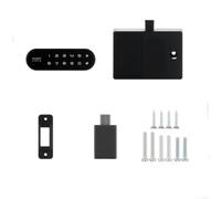 Backlit Touchscreen Digital Lock For Home Office Gym Use On File Cabinets Wardrobes With Low For Battery And Type C Backup Power Supply(Horizontal)