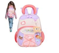 Backpack - 12.6 Inch Height Lightweight Cartoon Bags Color Blocking School Backpack With Buckle Ideal | For 3-6 Years Old Boys Girls Preschool Elementary Voyag, Purple, Se référer au descriptif, Refer