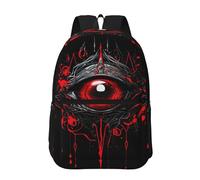 Backpack 17 In Travel Backpack for Men Women Casual Daypack Eye of Hell Laptop Backpack Lightweight Double Shoulder Bag
