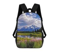 Backpack 17 Inch Laptop Backpack Water Resistant Bookbag Grand Teton National Park Large Capacity Travel Bag