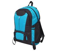 Backpack 40 L Blue 600D Polyester Waterproof Hiking Camping Daypack, 32x22x53cm