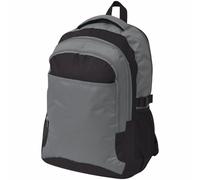 Backpack 40L Grey/Black 600D Polyester Water-Repellent School Laptop Bag Durable